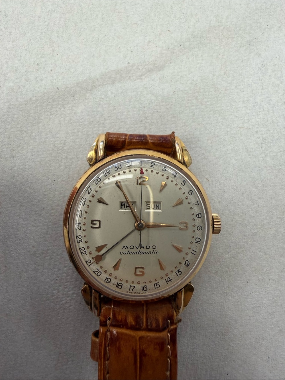 Movado Calendomatic Triple Calendar Watch